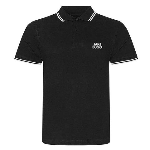 Black & White Logo Polo Shirt