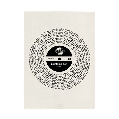 Lightning Bolt Tea Towel Natural